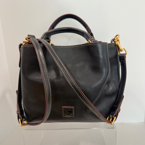 Dooney & Bourke Navy Florentine Brenna like new - Picture 4 of 13